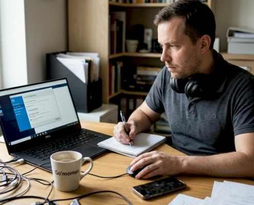 Vad är fjärrsupport: guide till flexibel IT-support för SME 8 Som IT-tekniker hjälper jag användare på distans direkt från mitt hemmakontor.