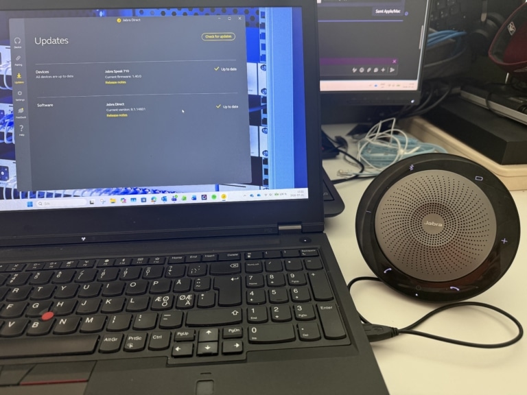 I förebyggande syfte – Uppdaterat Firmware på 20talet Jabra Speakers